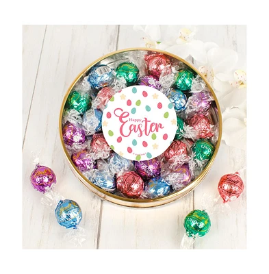 Easter Candy Gift Tin with Chocolate Lindor Truffles - Assorted pre