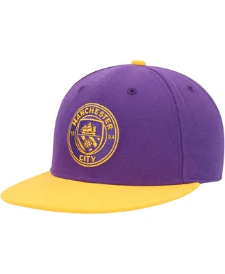 Men's Purple, Yellow Manchester City America's Game Fitted Hat