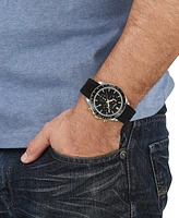 Salvatore Ferragamo Men's Swiss Chronograph Urban Black Silicone Strap Watch 43mm