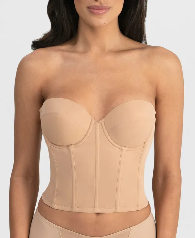 Seamless Padded Strapless Longline Bra Dominique Paige