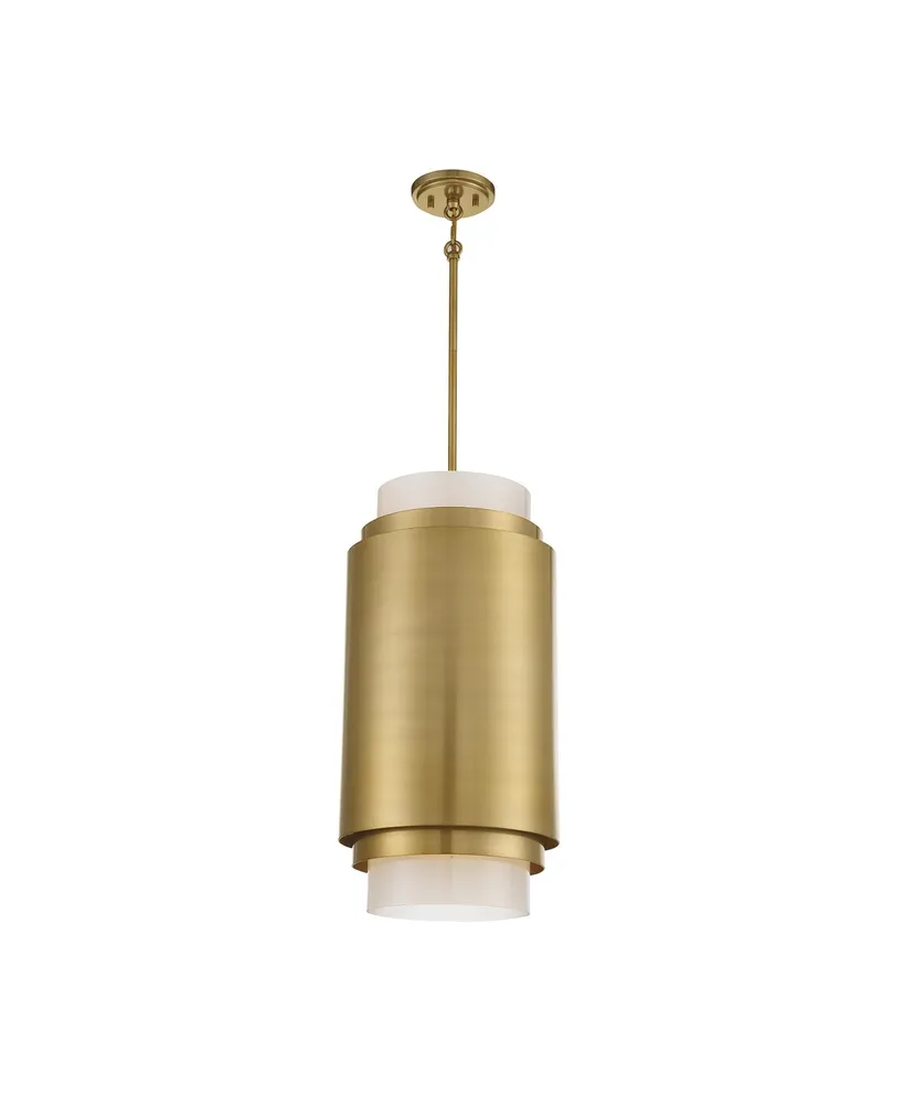 Savoy House Beacon -Light Pendant in Burnished Brass