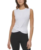 Dkny Sport Women's Rib-Knit Twist-Hem Tank