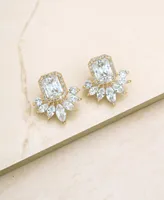 Ettika Shine Crystal Earrings in 18K Gold Plating