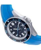 Nautis Men Interceptor Rubber Watch - Light Blue, 43mm