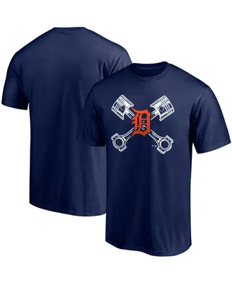 Men's Fanatics Navy Detroit Tigers Crossed Hometown Collection T-shirt