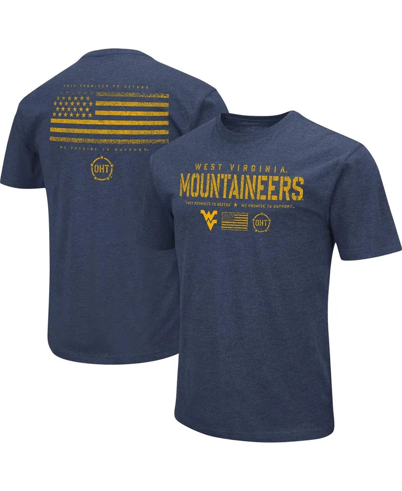 Men's Colosseum Navy West Virginia Mountaineers Oht Military-Inspired Appreciation Flag 2.0 T-shirt