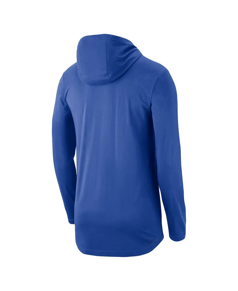 Men's Nike Royal Duke Blue Devils Team Performance Long Sleeve Hoodie T-shirt