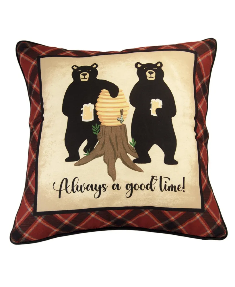 Donna Sharp Forest Grove Good Time Decorative Pillow, 16" x 16"