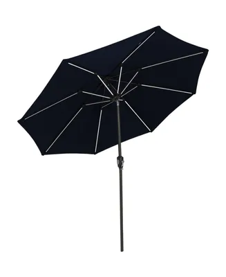 Sunnydaze Decor 9 ft Solar Sunbrella Patio Umbrella with Tilt