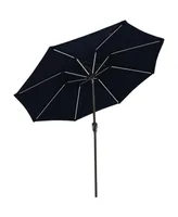 Sunnydaze Decor 9 ft Solar Sunbrella Patio Umbrella with Tilt
