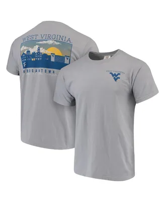 Men's Gray West Virginia Mountaineers Comfort Colors Campus Scenery T-shirt