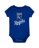 Newborn and Infant Boys and Girls Royal Kansas City Royals Team Primary Logo Bodysuit