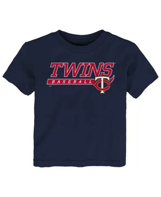 Toddler Boys and Girls Navy Minnesota Twins Take The Lead T-shirt