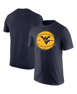 Men's Nike Navy West Virginia Mountaineers Basketball Logo T-shirt