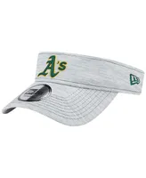 Men's New Era Gray Oakland Athletics Adjustable Visor