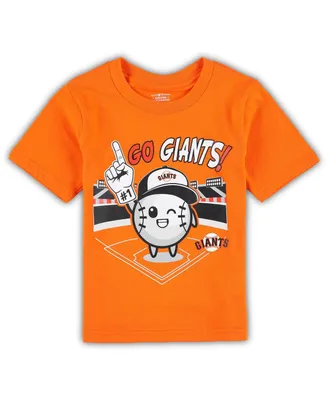 Preschool Boys and Girls Orange San Francisco Giants Ball Boy T-shirt