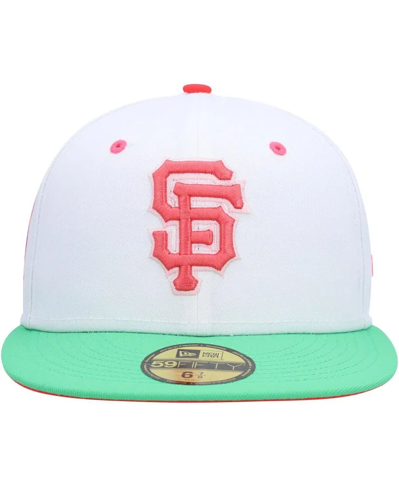 Men's New Era White and Green San Francisco Giants 2010 World Series Watermelon Lolli 59FIFTY Fitted Hat