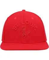 Men's Pro Standard St. Louis Cardinals Triple Red Snapback Hat