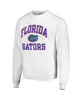 Men's Champion White Florida Gators High Motor Pullover Sweatshirt