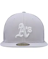 Men's New Era Gray Oakland Athletics 2023 On-Field Batting Practice 59FIFTY Fitted Hat