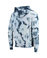 Men's New Era Navy Cleveland Indians Tie-Dye Pullover Hoodie