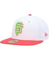 Men's New Era White and Coral San Francisco Giants 50th Anniversary Strawberry Lolli 59FIFTY Fitted Hat