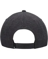 Men's Travis Mathew Heather Black Sawing Logs Snapback Hat