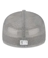 Men's New Era Gray York Mets 2023 On-Field Batting Practice Low Profile 59FIFTY Fitted Hat