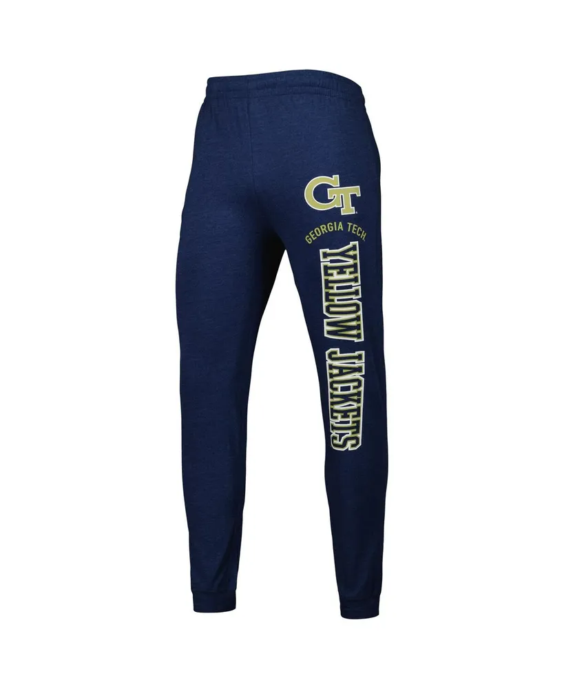 Men's Concepts Sport Navy, Charcoal Georgia Tech Yellow Jackets Meter Pullover Hoodie and Joggers Sleep Set