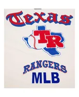 Men's Pro Standard Cream Texas Rangers Cooperstown Collection Old English T-shirt