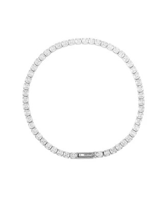 Vince Camuto Silver-Tone Cubic Zirconia Tennis Bracelet