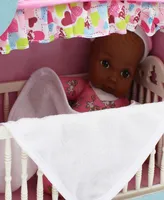 Baby's First by Nemcor Goldberger Doll Canopy Crib With 9" Doll African-American