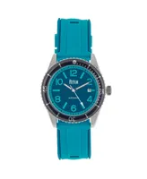 Reign Men Gage Rubber Watch - Blue, 42mm