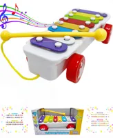 Play Baby Toys Pull Along Sing While You Play Colorful 8 Bar Keys Xylophone