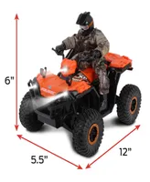 Realtree Nkok 1:8 Scale Radio Control Polaris Sportsman Xp 81433 With Turbo Boost Rider, 2.4 Ghz Rc, Realtree Edge Camouflage, Officially Licensed