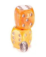 Gatekeeper Games Rolling Realms Premium Dice Set, Pair of 35mm Epic Dice, Jumbo Resin D6S For Use With Stonemaier Games Rolling Realms, Tabletop Rolep