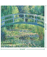 Mindbogglers Platinum 1500-Piece, Bridge Over a Pond of Water Lilies By Monet Jigsaws For Adults Deluxe, 33 x 26 intricate Puzzles Advanced Jigsaws Ho