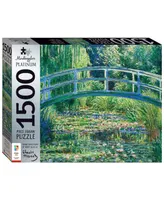 Mindbogglers Platinum 1500-Piece, Bridge Over a Pond of Water Lilies By Monet Jigsaws For Adults Deluxe, 33 x 26 intricate Puzzles Advanced Jigsaws Ho