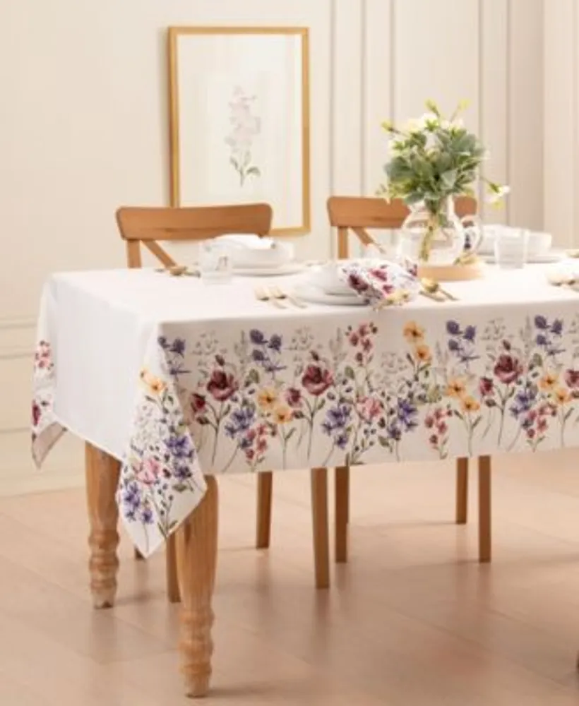 Elrene Poppy Wildflower Table Linen Collection