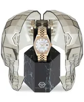 Philipp Plein Women's Date Superlative Gold Ion-Plated Bracelet Watch 34mm