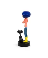 Surreal Entertainment Coraline with Cat Pvc Bobble Figure Statue | Collectible Bobblehead Action Figure, Desk Toy Accessories | Novelty Gifts For Home