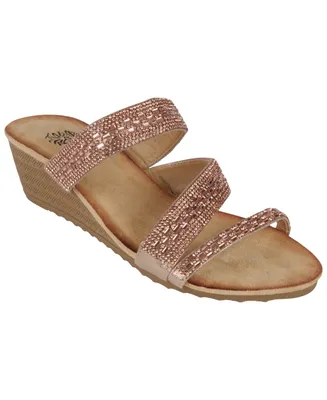 Gc Shoes Women's Mona Embellished Wedge Sandals