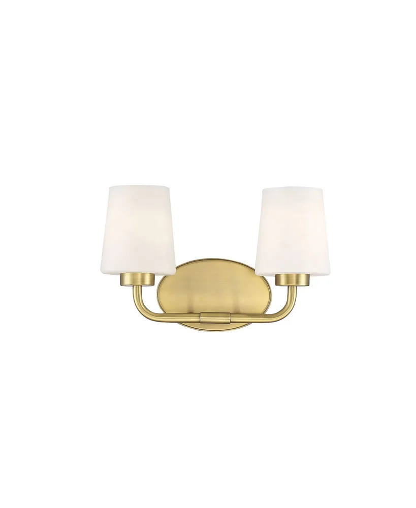 Savoy House Capra 2-Light Bathroom Vanity Light (15" W x 9"H)