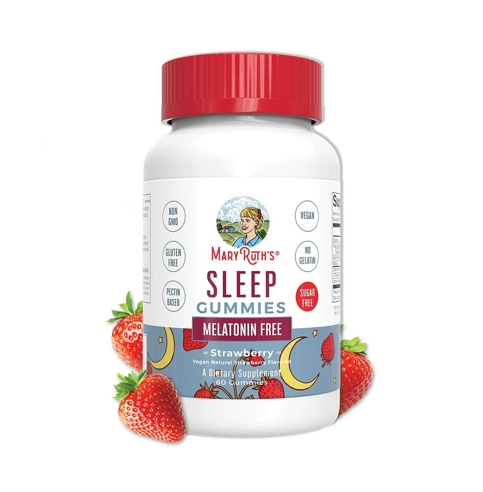 MaryRuth's Sleep Gummies Melatonin Free Strawberry 20 mg