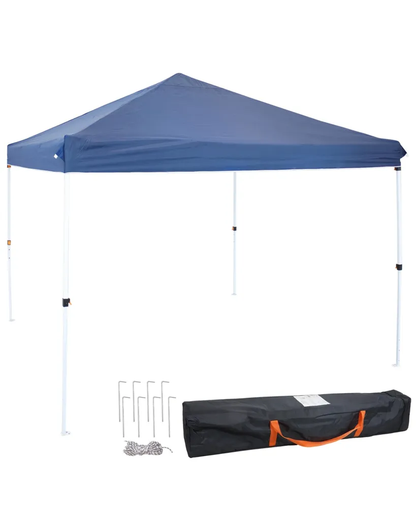 Sunnydaze Decor Standard Pop-Up Canopy with Carry Bag - 12 ft x 12 ft - Blue