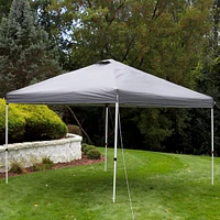 Pop-Up Canopy Replacement Top - 12x12 Canopy Replacement Cover Only - Tent Shade Cover with Vent - Gray