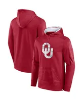 Men's Fanatics Crimson Oklahoma Sooners On The Ball Pullover Hoodie