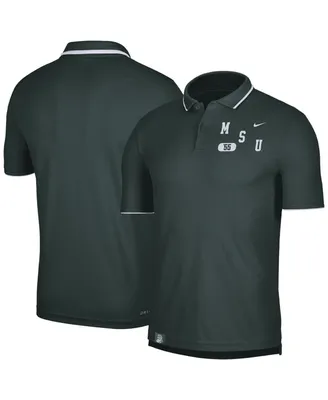 Men's Nike Green Michigan State Spartans Wordmark Performance Polo Shirt