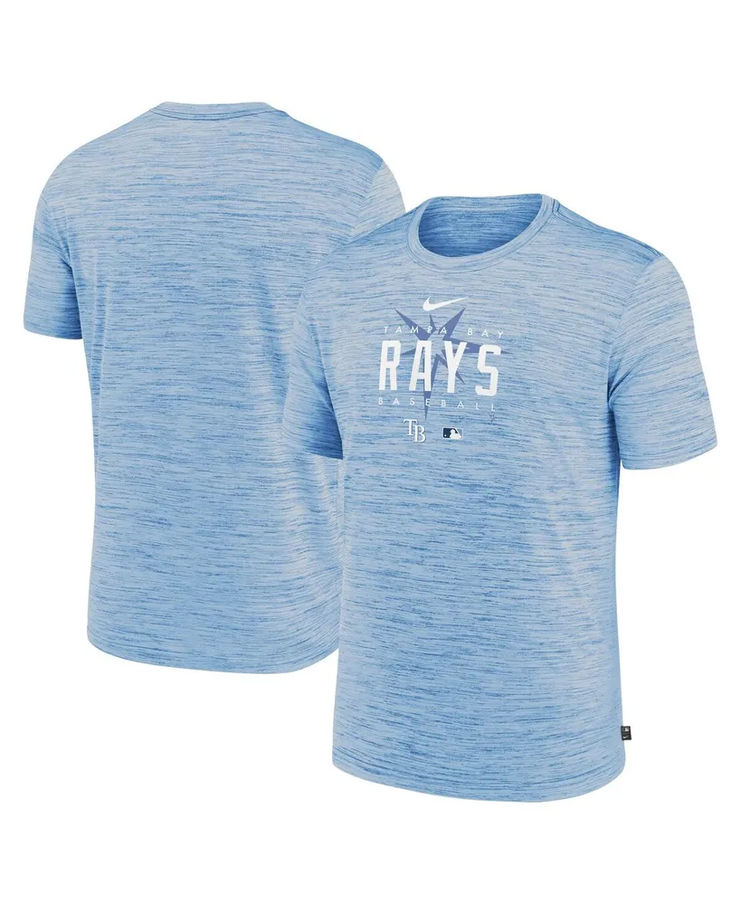 Men's Nike Light Blue Tampa Bay Rays Authentic Collection Velocity Performance Practice T-shirt