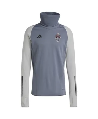 Men's adidas Gray Colorado Rapids Warm Raglan Cold.rdy Top